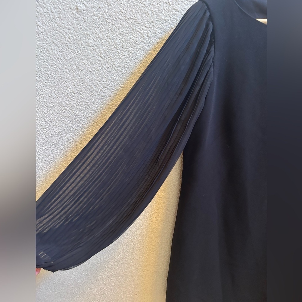 White House Black Market Pleated Sleeve Mini Dress - Picture 5 of 5